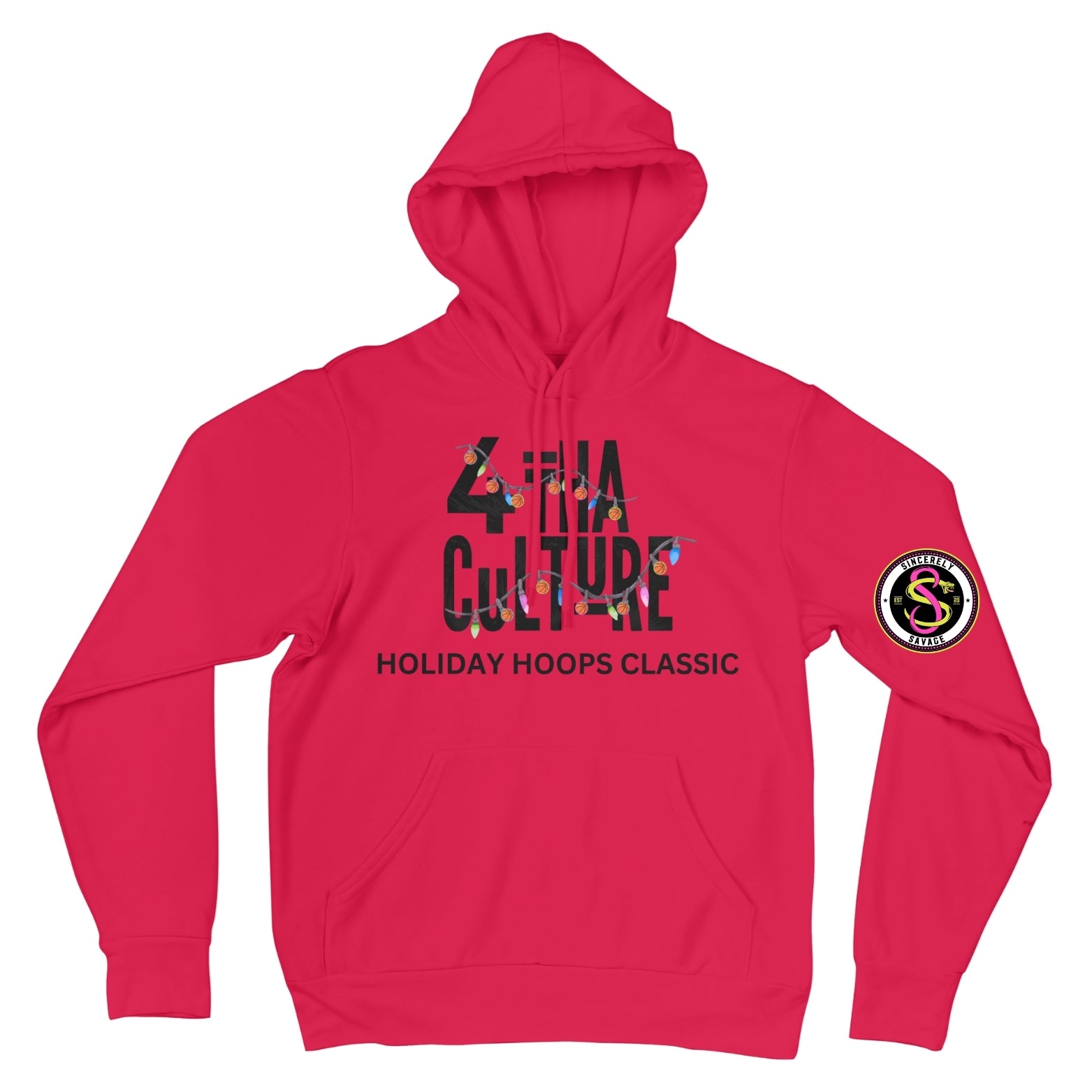 4 Tha Culture - Basketball Lights Holiday Hoops Classic - Hoodie