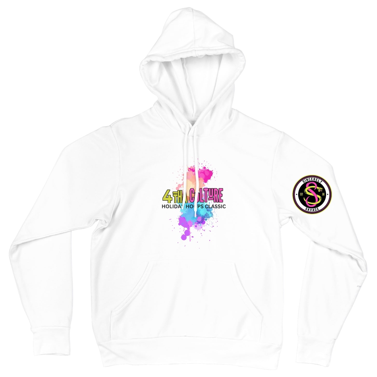 4 Tha Culture - Holiday Hoops Classic Colorful Smoke - Hoodie