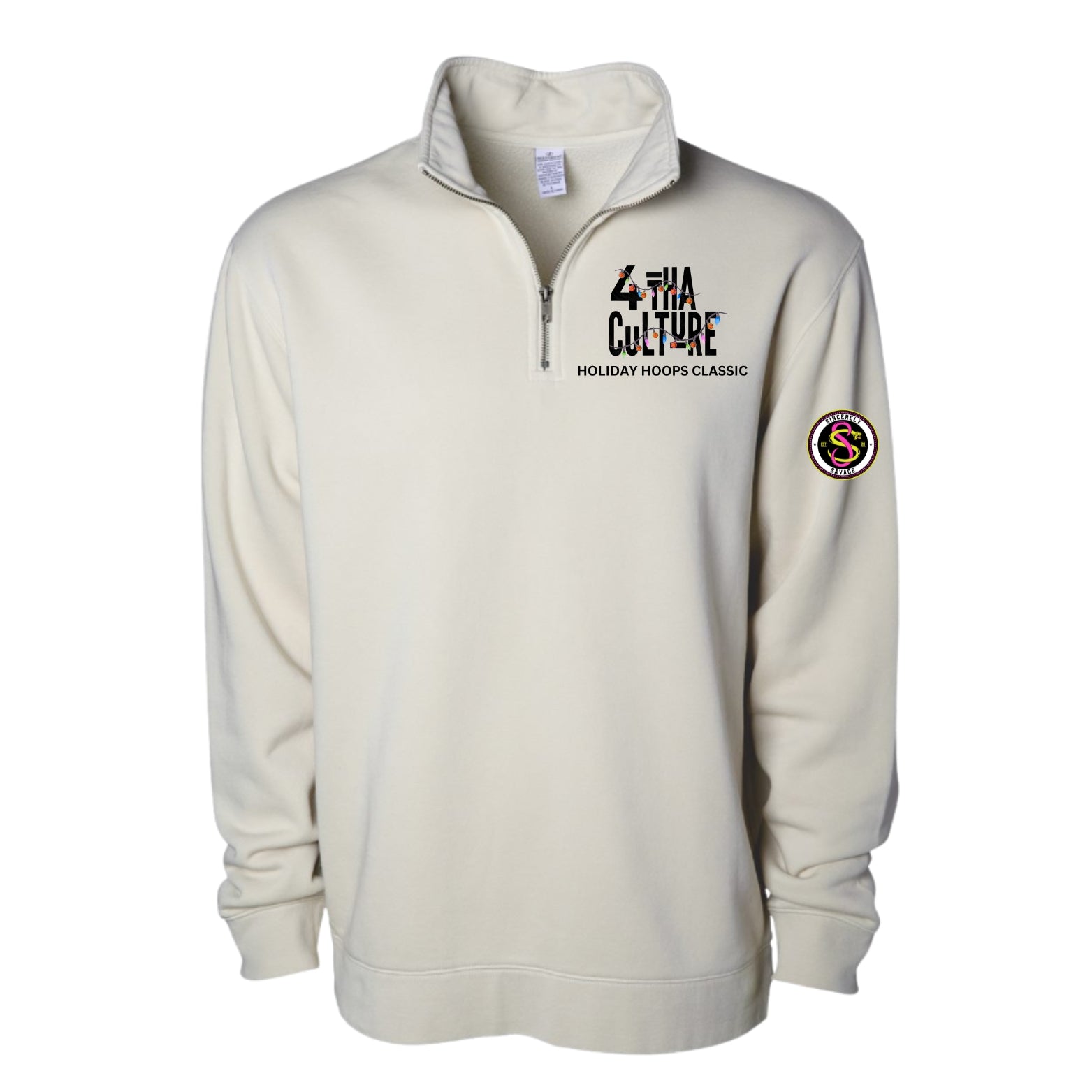 4 Tha Culture Holiday Hoops Classic with Lights - Half Zip