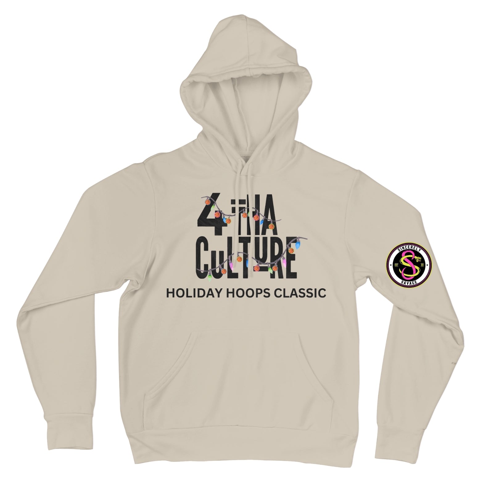 4 Tha Culture - Basketball Lights Holiday Hoops Classic - Hoodie