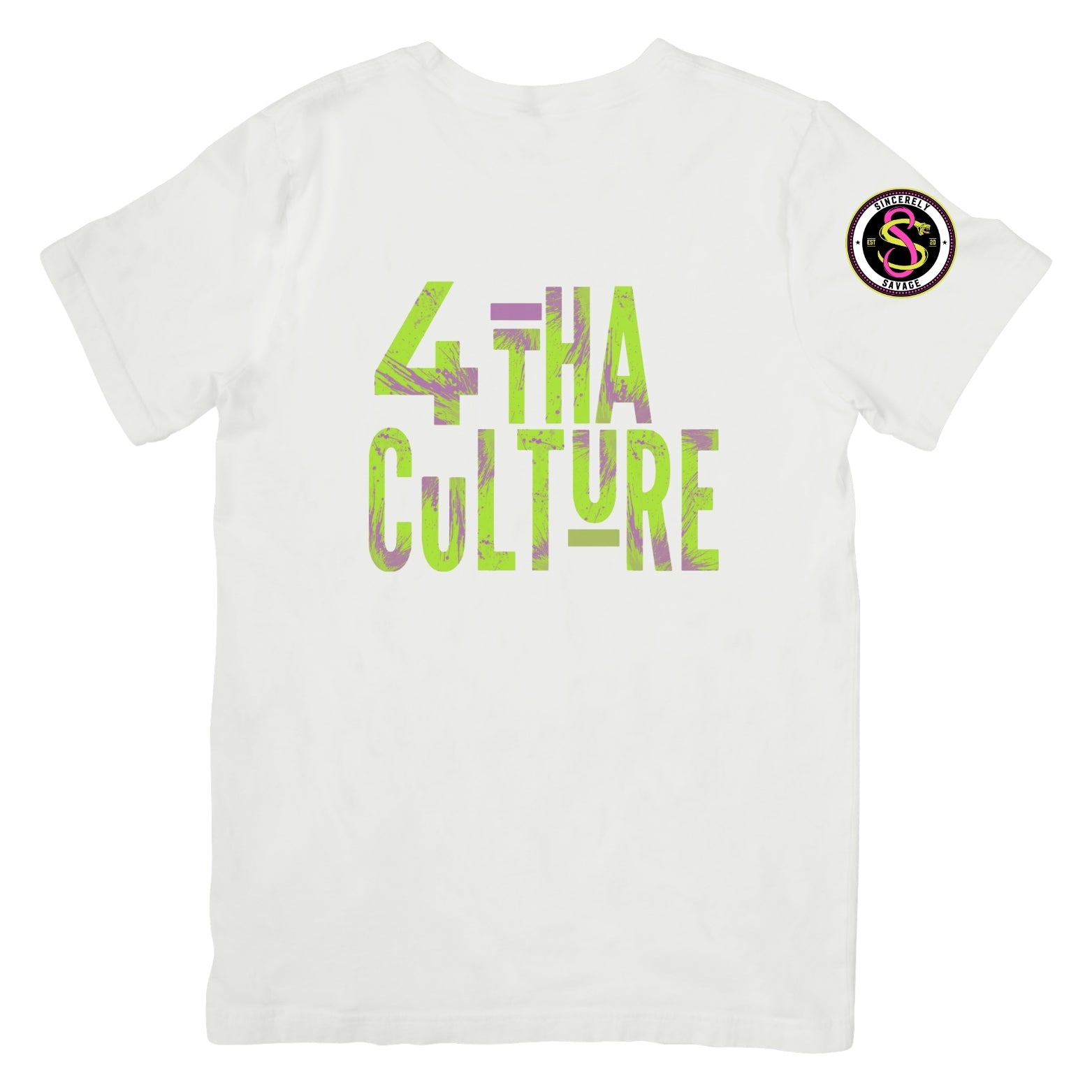 4 Tha Culture - Green and Purple - T-Shirt