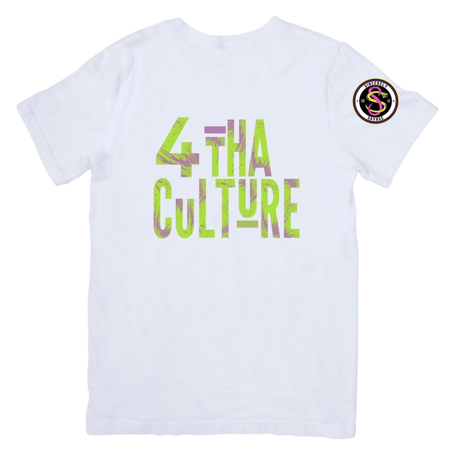 4 Tha Culture - Green and Purple - T-Shirt