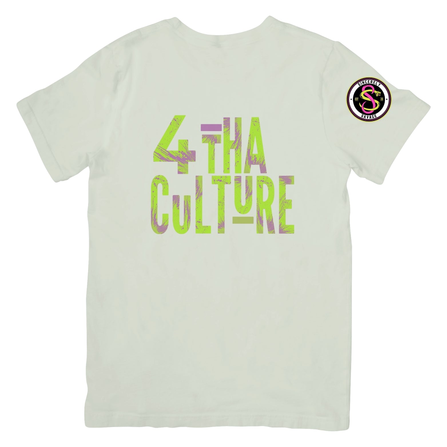 4 Tha Culture - Green and Purple - T-Shirt