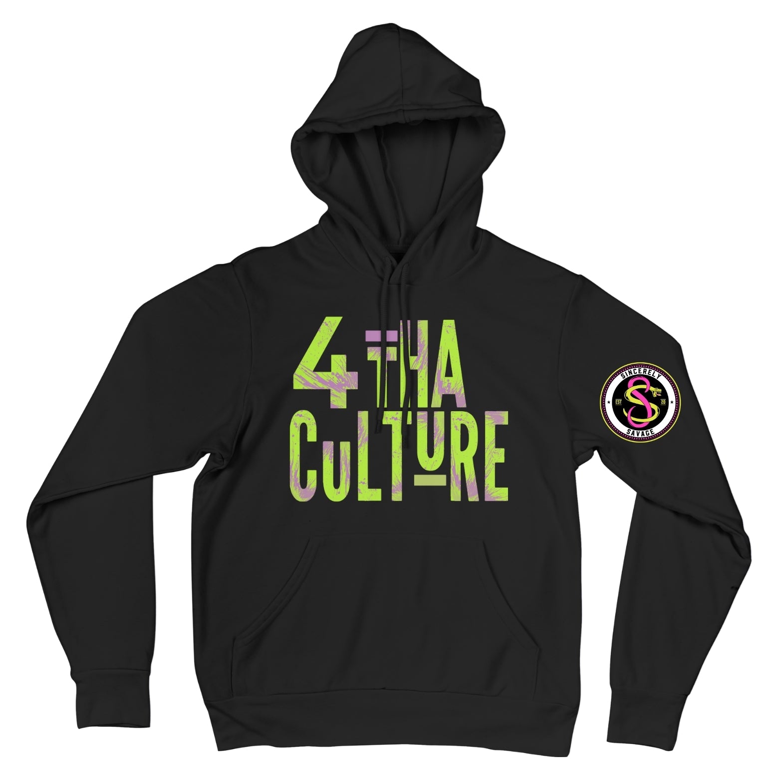 4 Tha Culture - Green and Purple - Hoodie