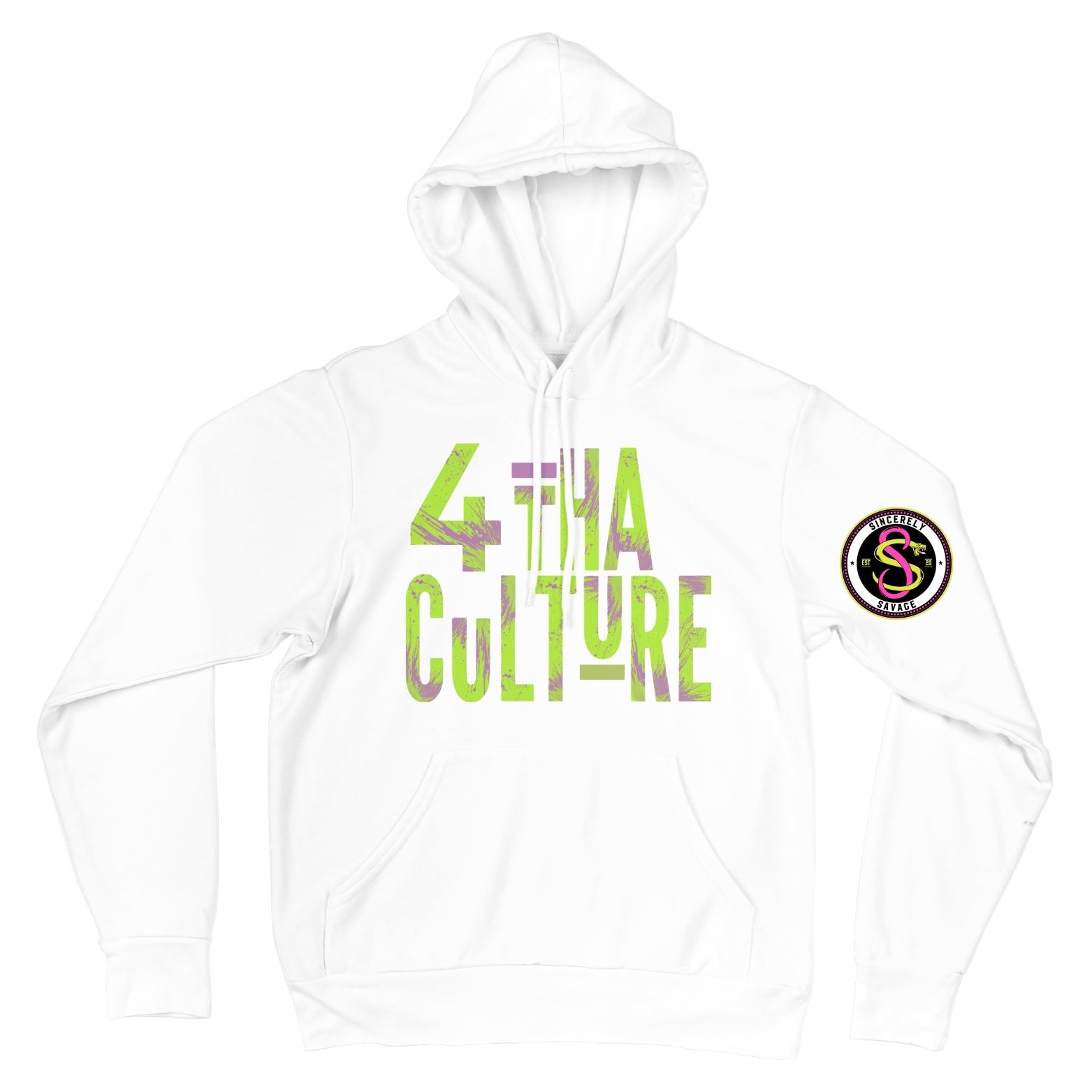 4 Tha Culture - Green and Purple - Hoodie