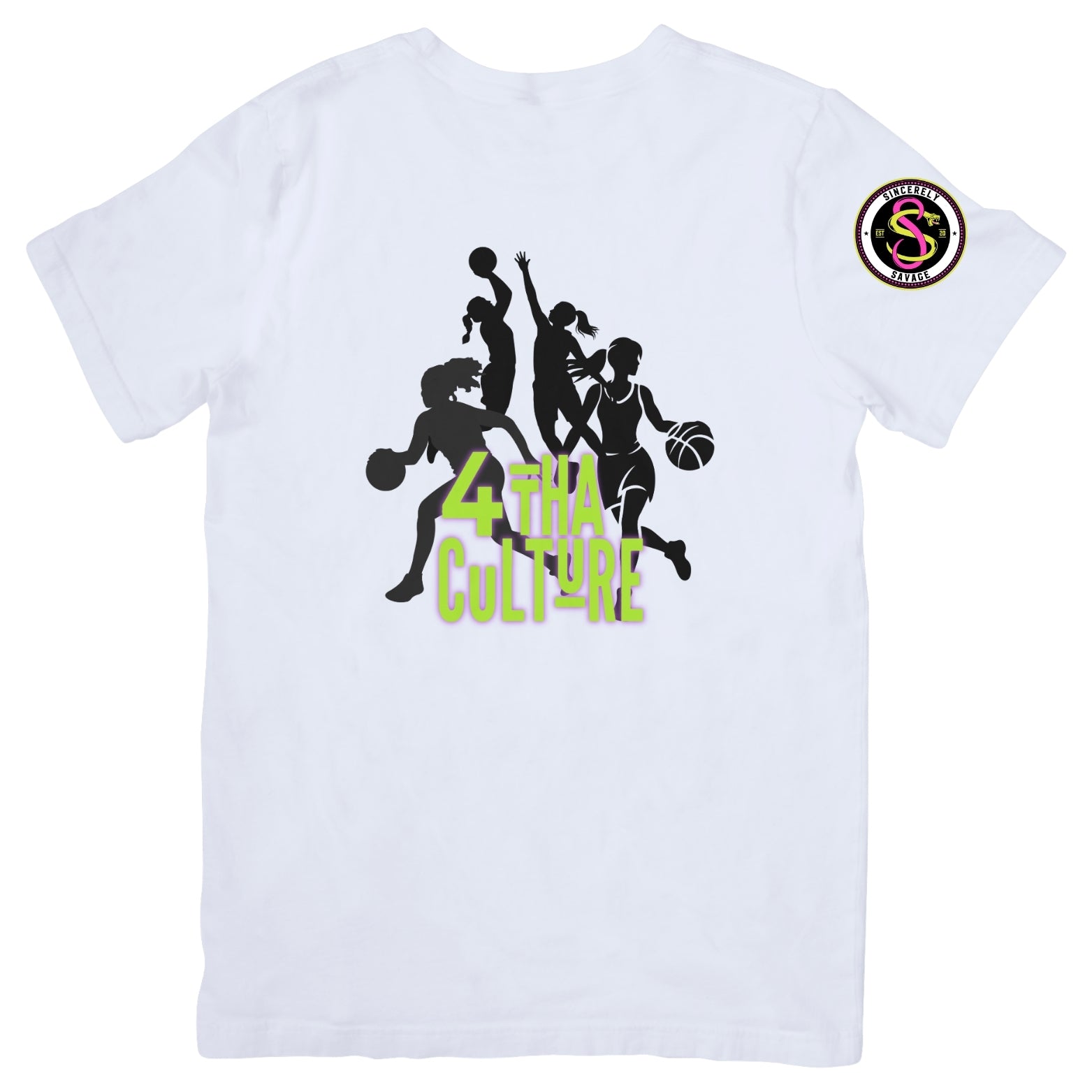4 Tha Culture - Black Player Silhouettes Green - T-Shirt