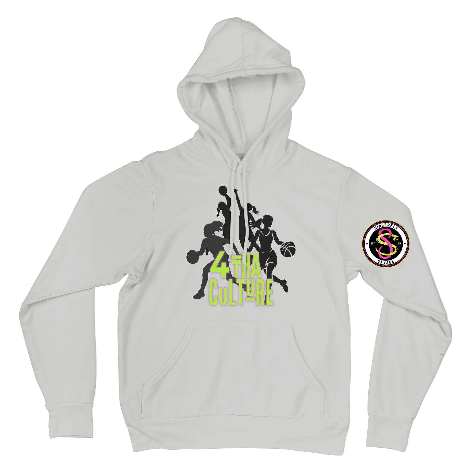 4 Tha Culture - Black Player Silhouettes Green - Hoodie