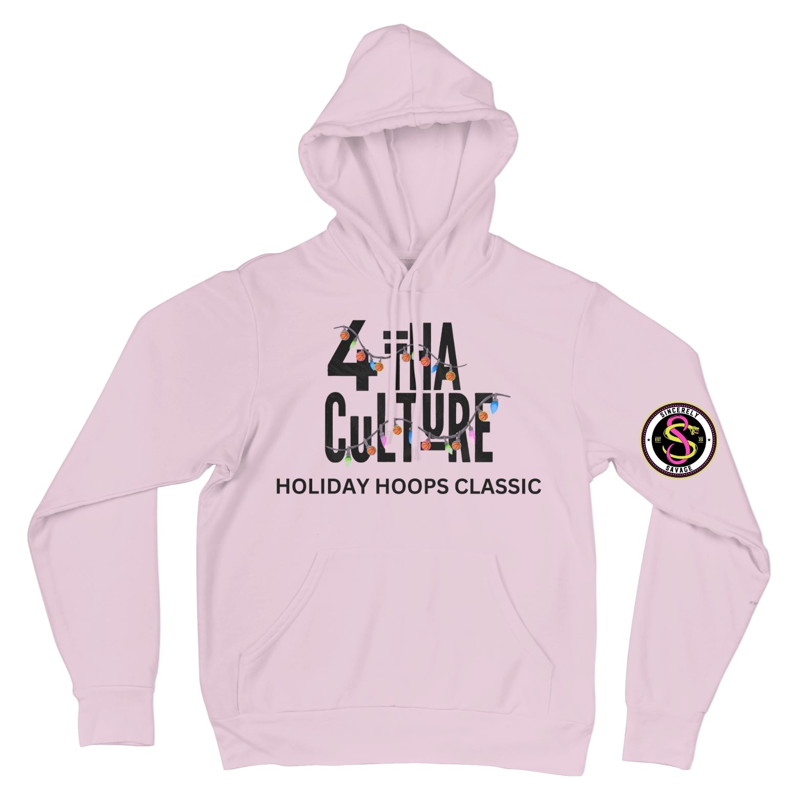 4 Tha Culture - Basketball Lights Holiday Hoops Classic - Hoodie