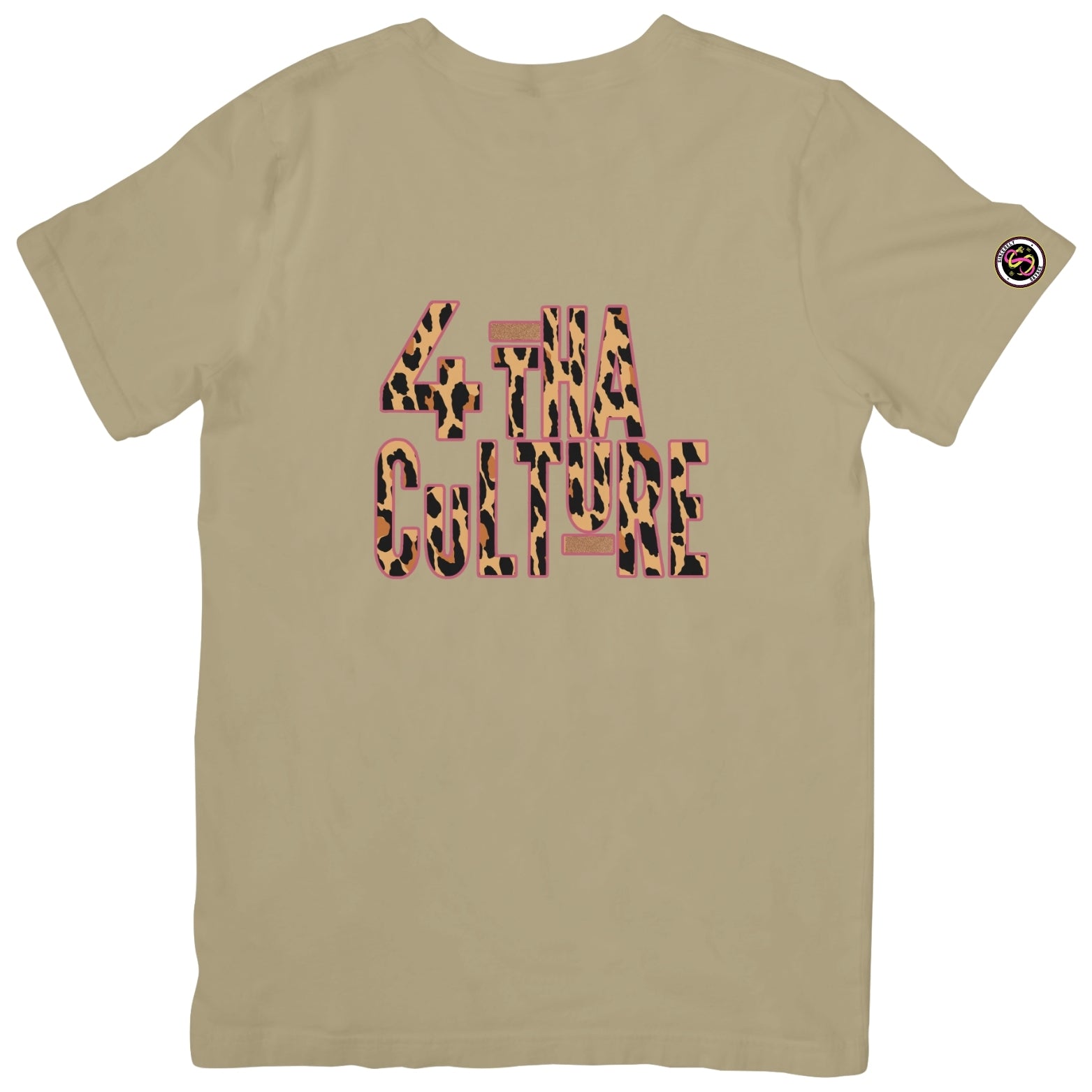 4 Tha Culture - Leopard with Pink Outline - T-Shirt