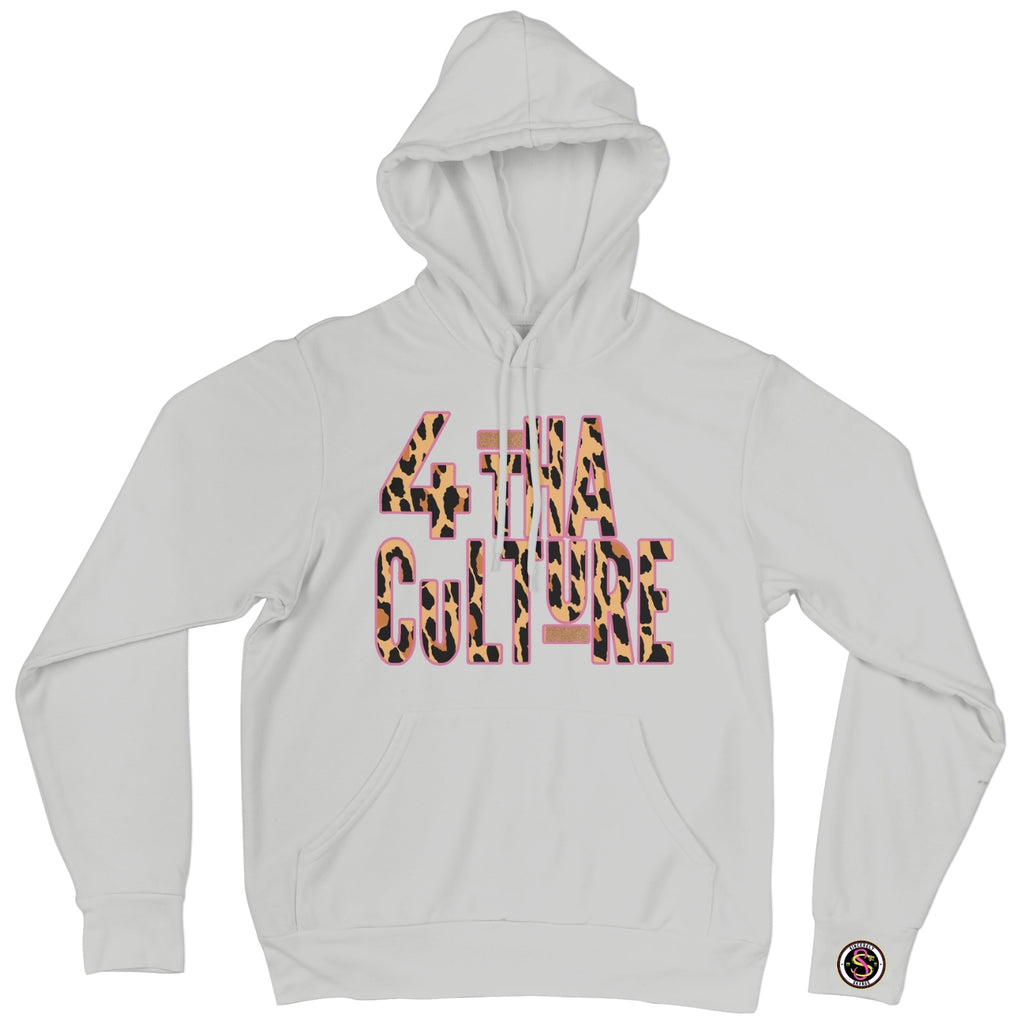 4 Tha Culture - Leopard with Pink Outline - Hoodie