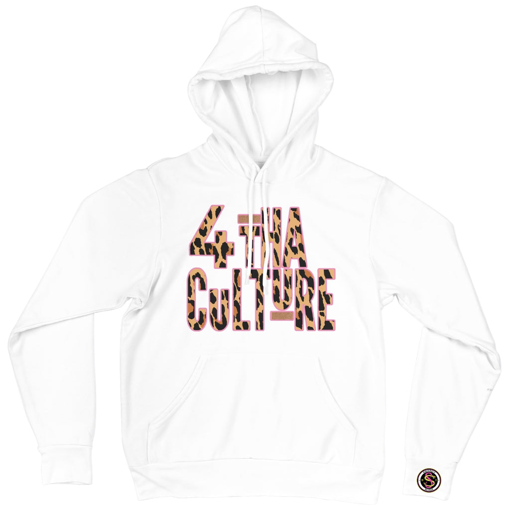 4 Tha Culture - Leopard with Pink Outline - Hoodie
