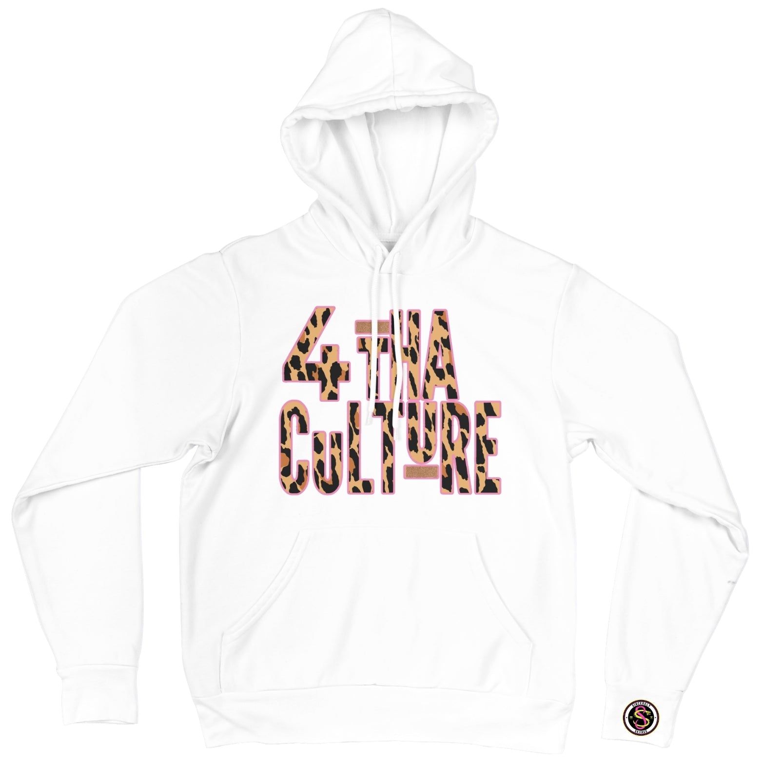4 Tha Culture - Leopard with Pink Outline - Hoodie