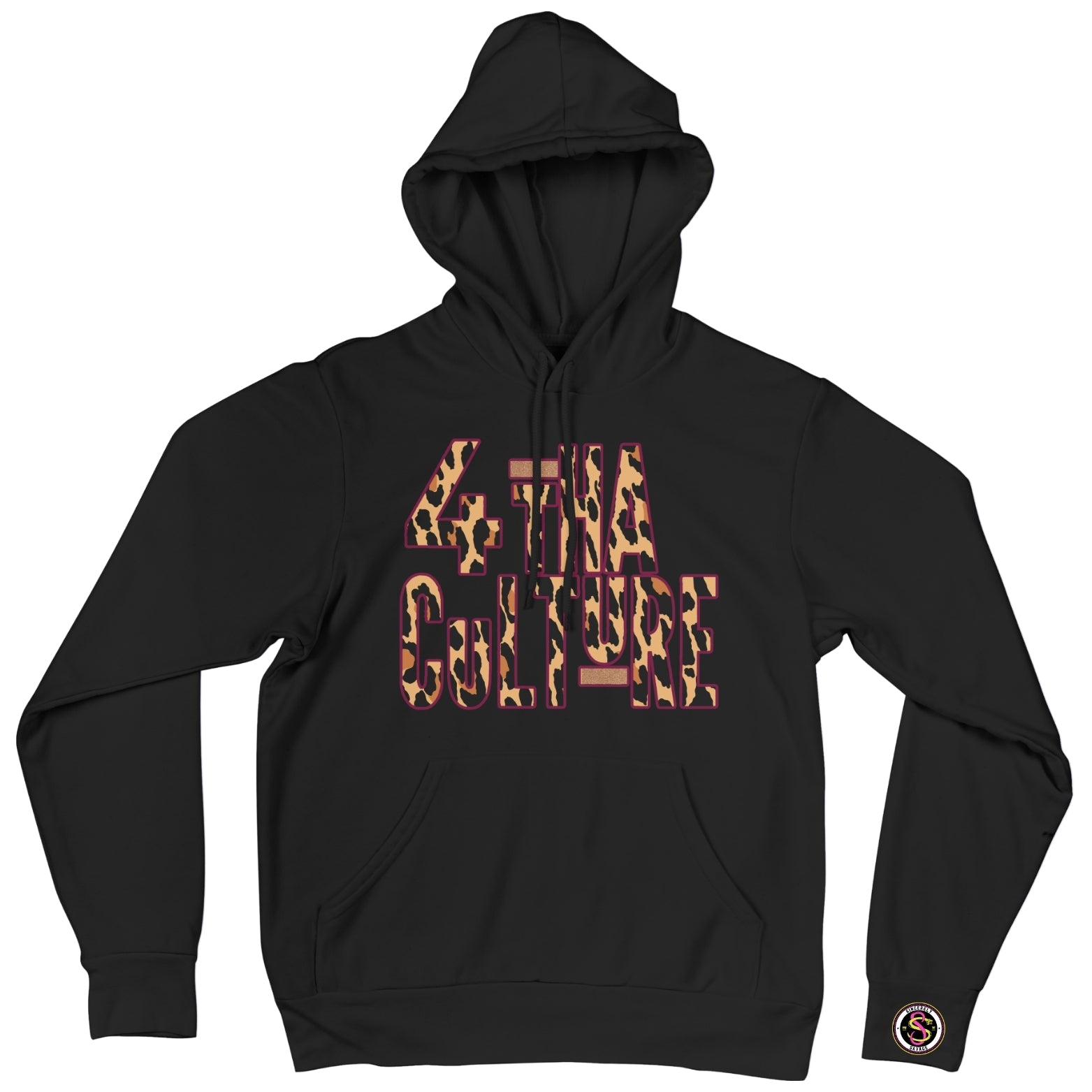 4 Tha Culture - Leopard with Pink Outline - Hoodie