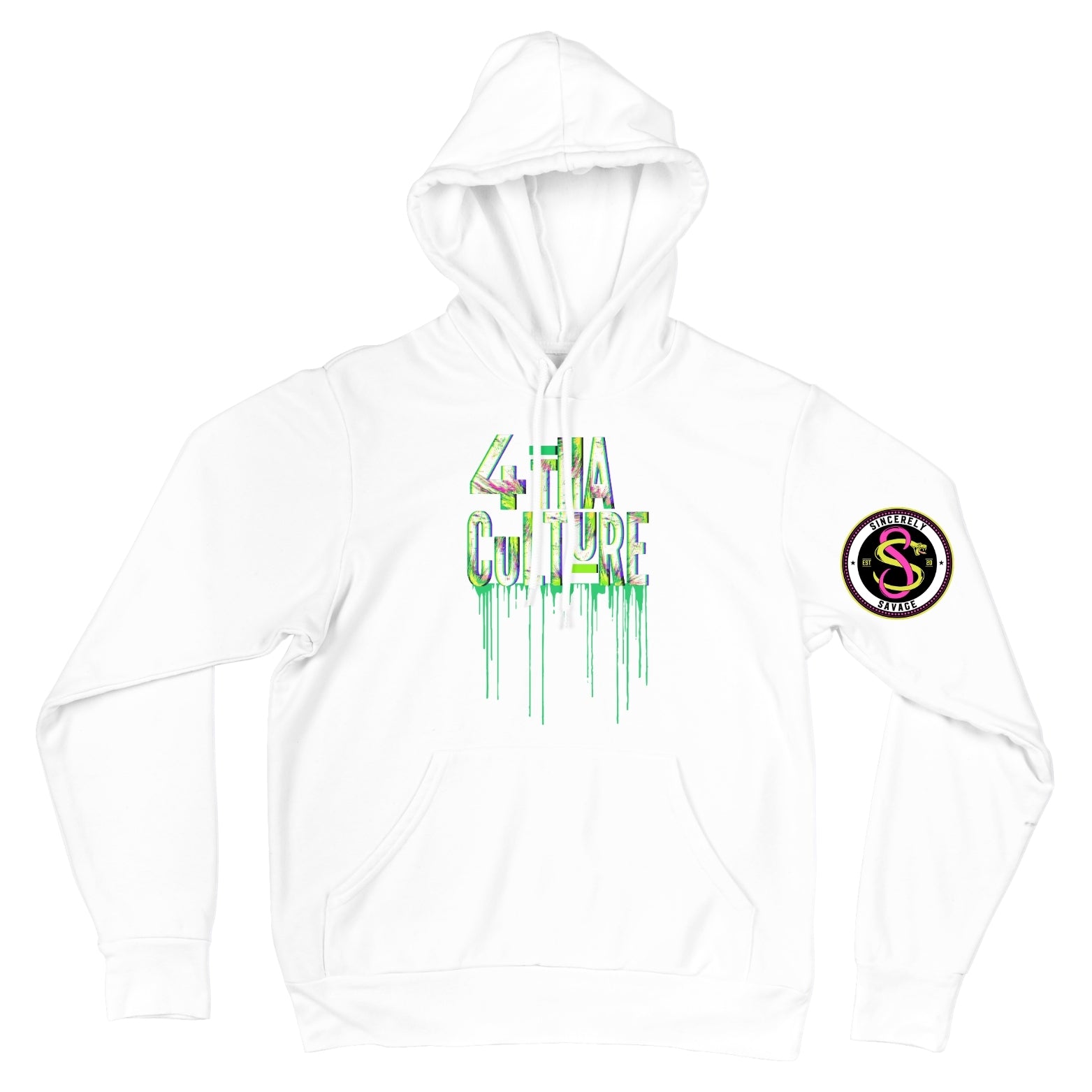 4 Tha Culture - Green Drip - Hoodie