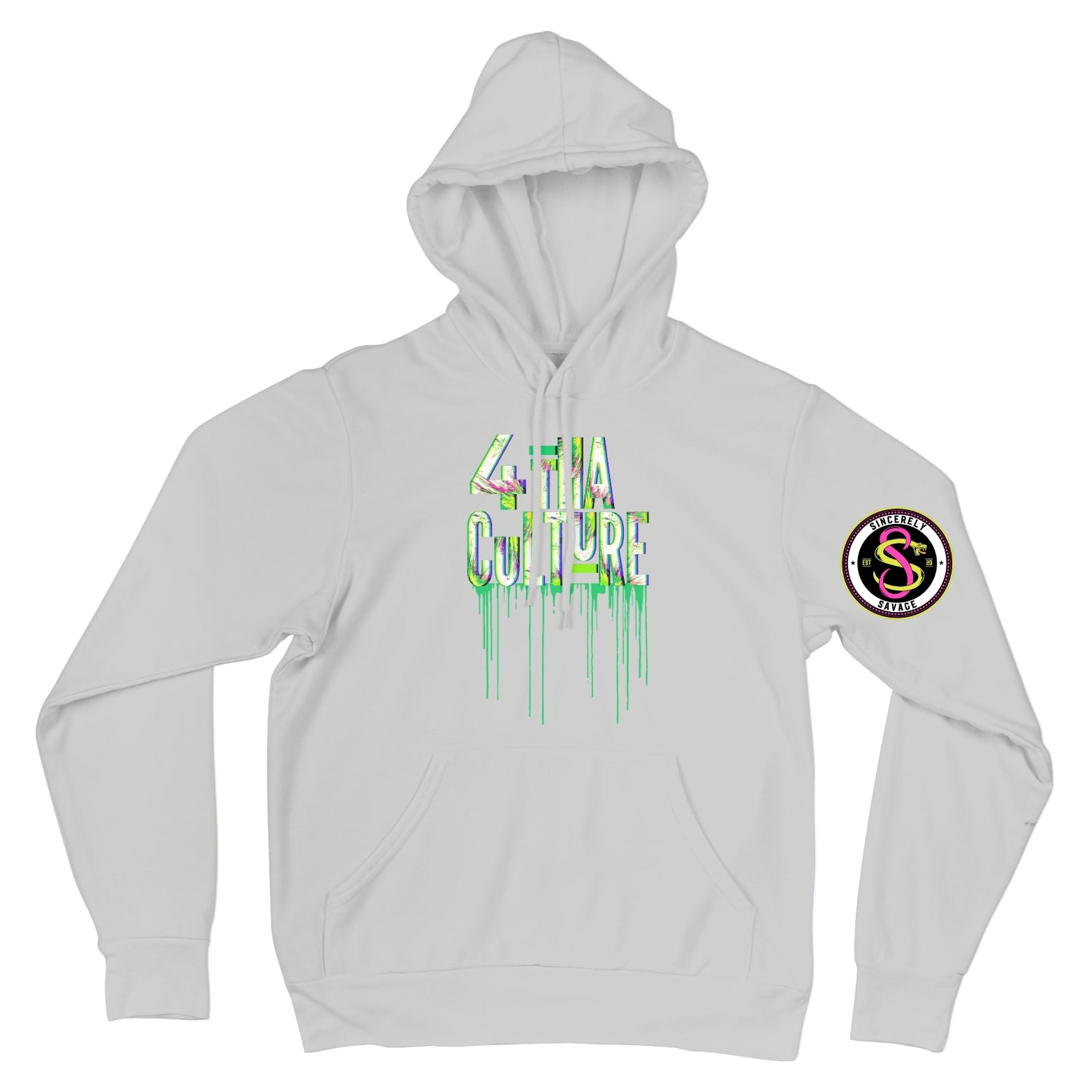 4 Tha Culture - Green Drip - Hoodie