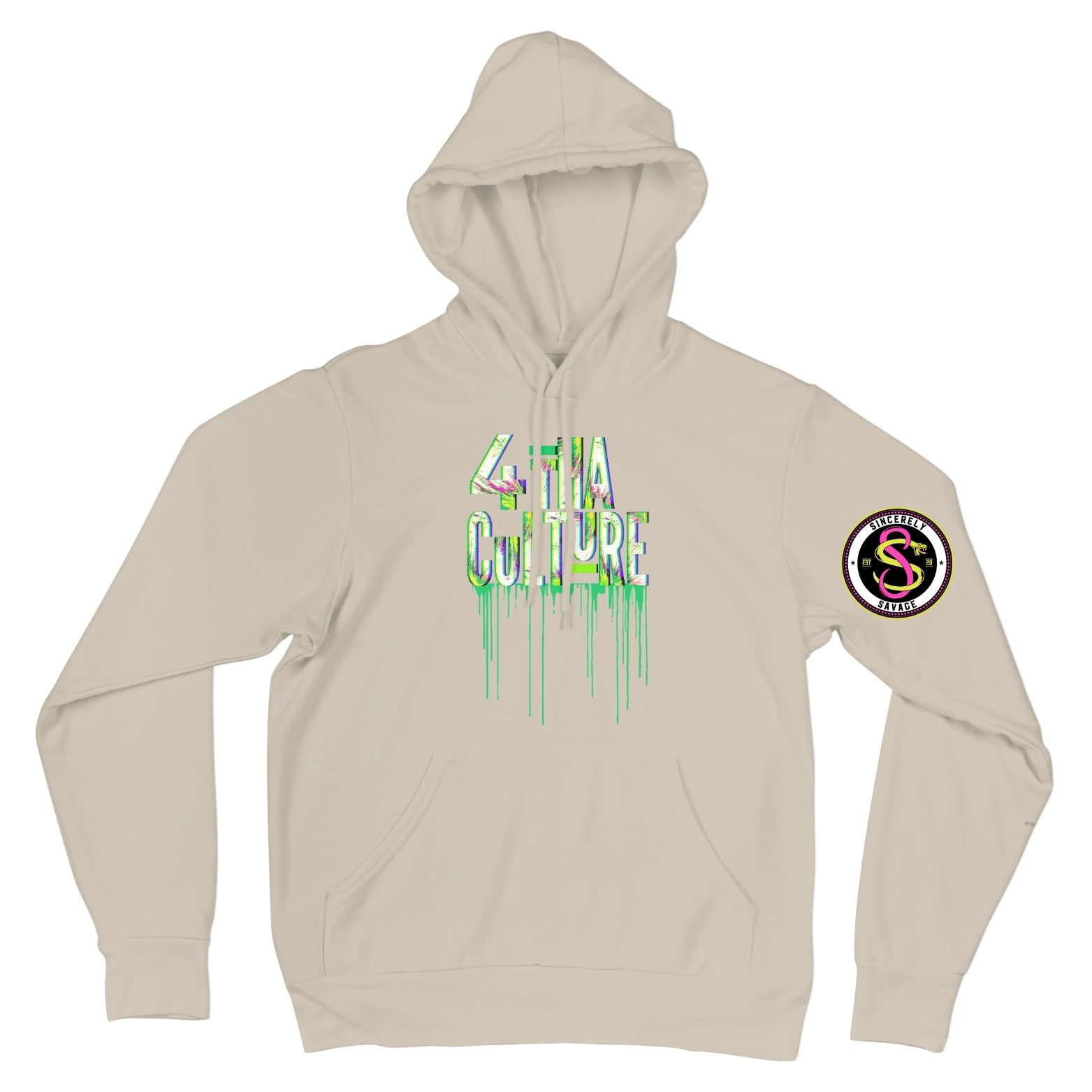 4 Tha Culture - Green Drip - Hoodie