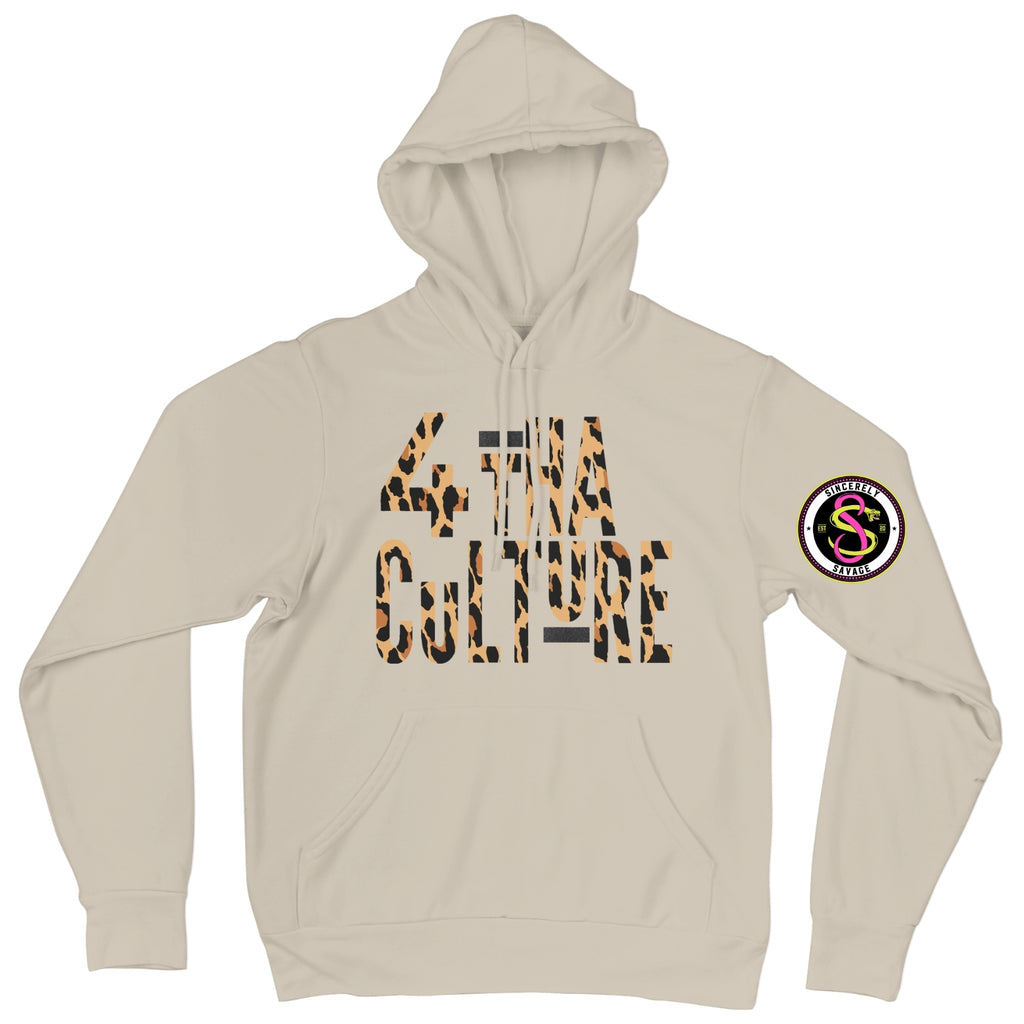 4 Tha Culture - Leopard with Black Stripe - Hoodie