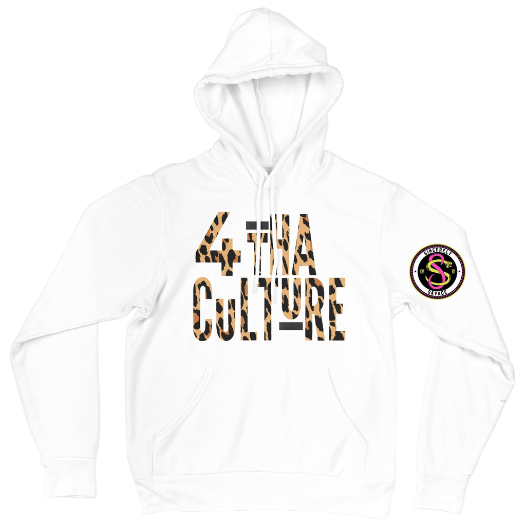 4 Tha Culture - Leopard with Black Stripe - Hoodie
