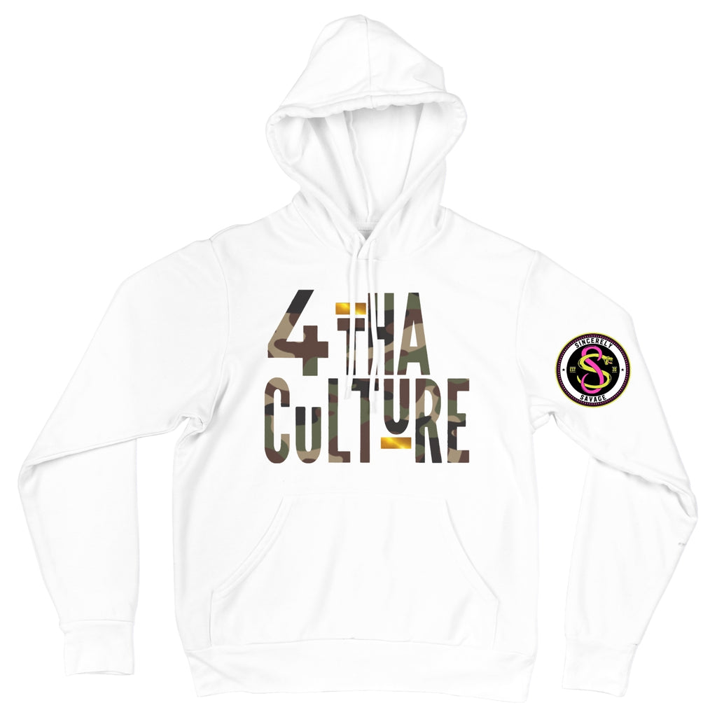 4 Tha Culture - Camo with Gold Stripe - Hoodie
