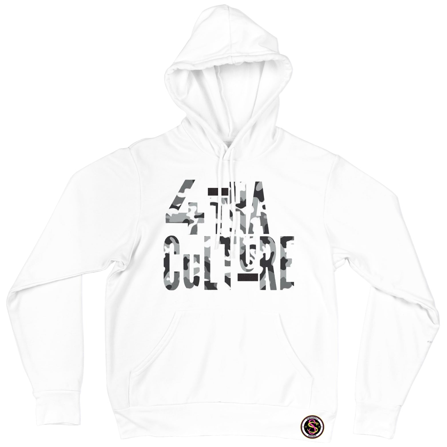 4 Tha Culture - Black and White Camo - Hoodie