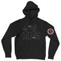 4 Tha Culture - Black Leopard with Black and White Leopard Stripe - Hoodie