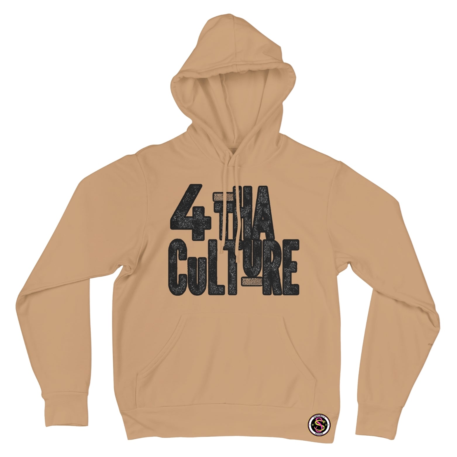 4 Tha Culture - Black Leopard with Leopard Stripe - Hoodie