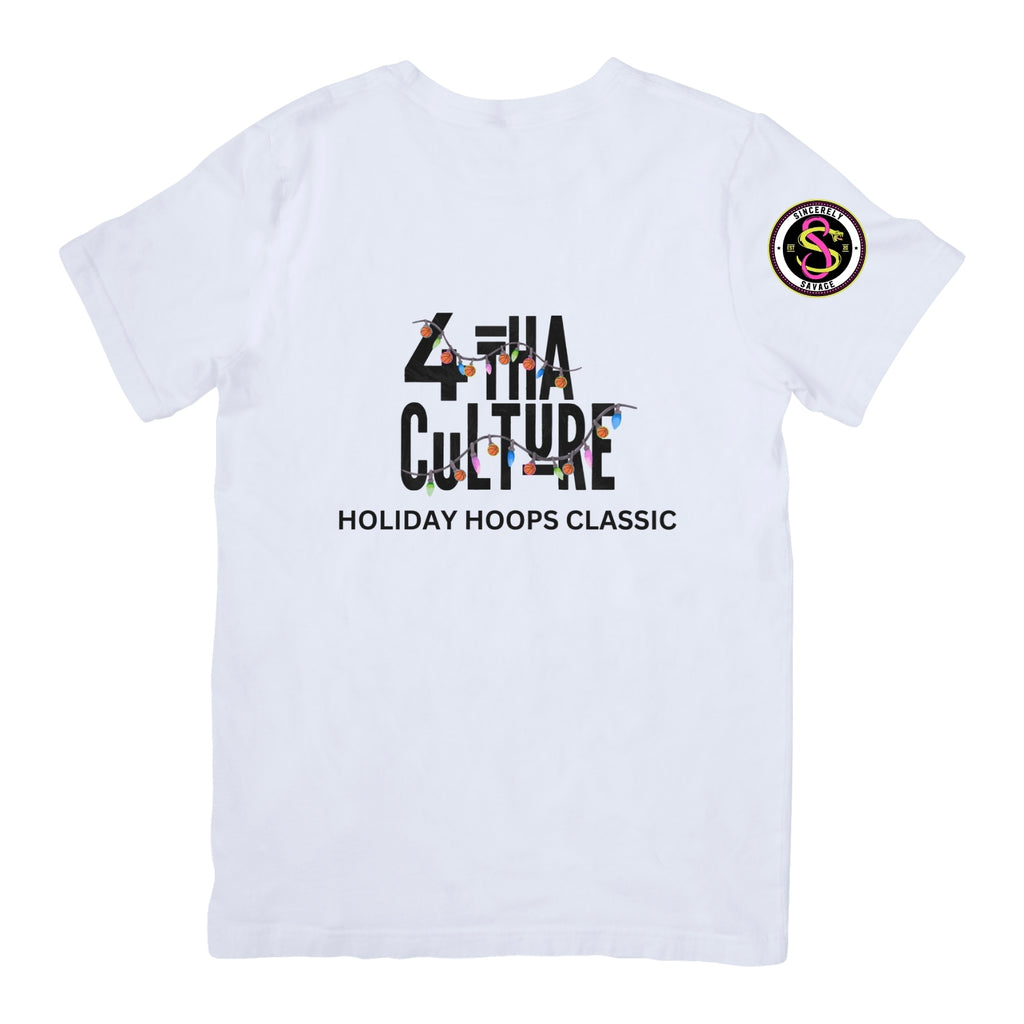 4 Tha Culture - Basketball Lights Holiday Hoops Classic - T-Shirt
