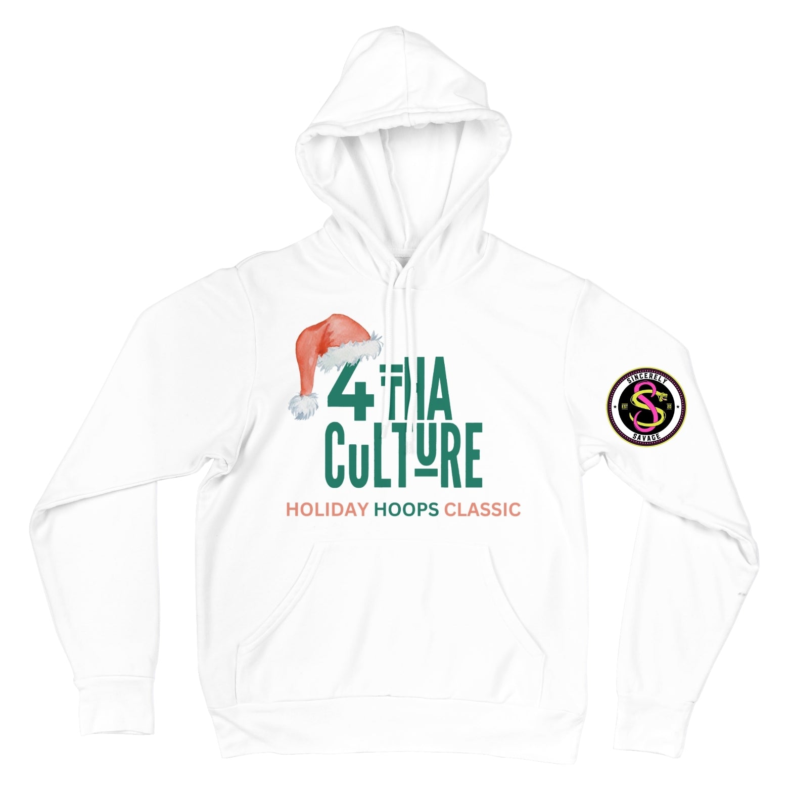 4 Tha Culture - Green & Red Holiday Hoops Classic - Hoodie