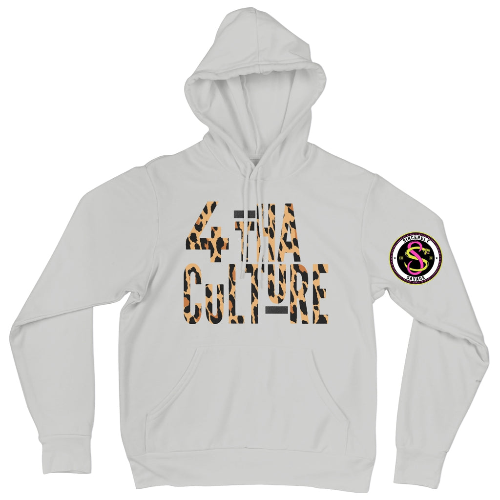 4 Tha Culture - Leopard with Black Stripe - Hoodie