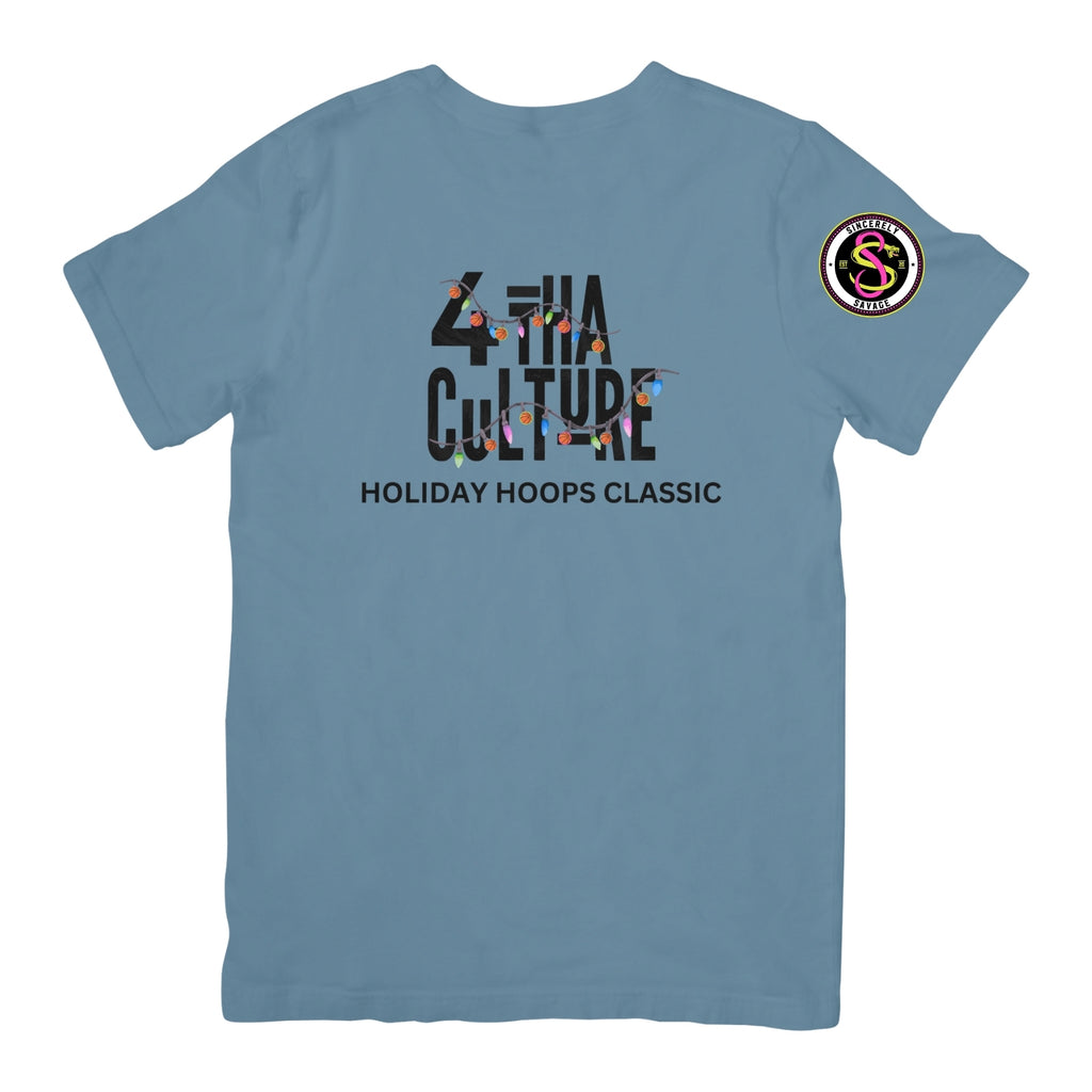 4 Tha Culture - Basketball Lights Holiday Hoops Classic - T-Shirt