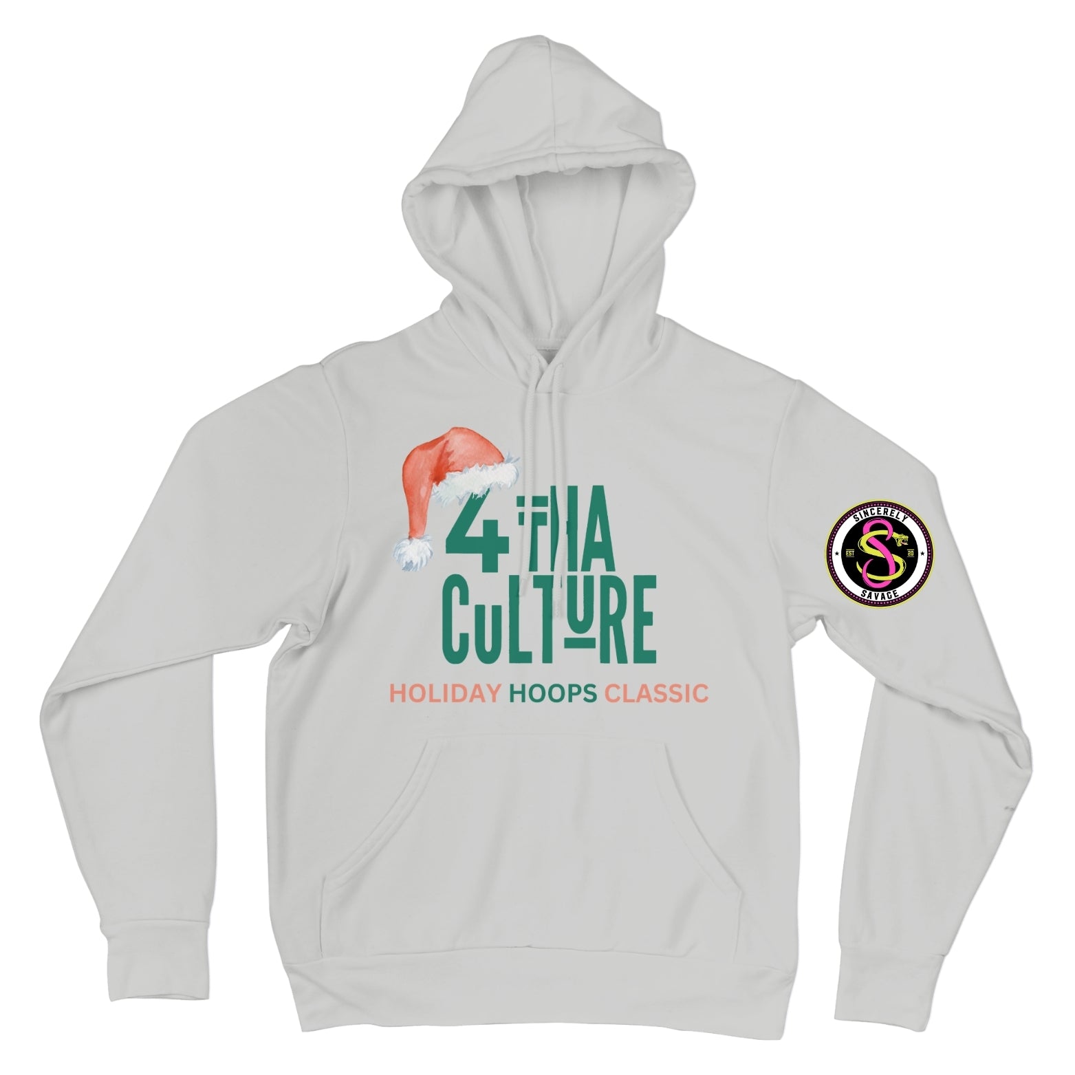 4 Tha Culture - Green & Red Holiday Hoops Classic - Hoodie