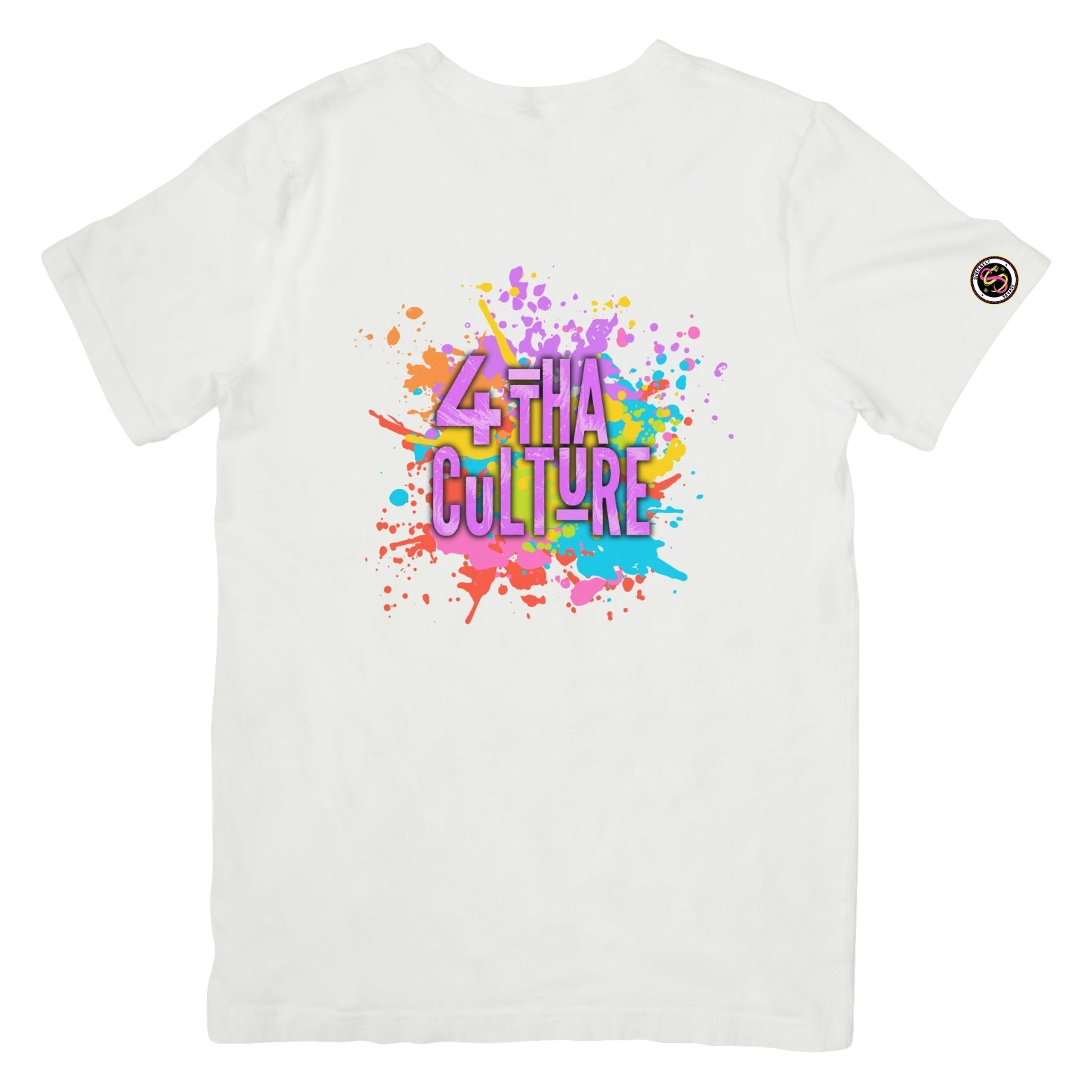4 Tha Culture - Purple Paint Splatter - T-Shirt