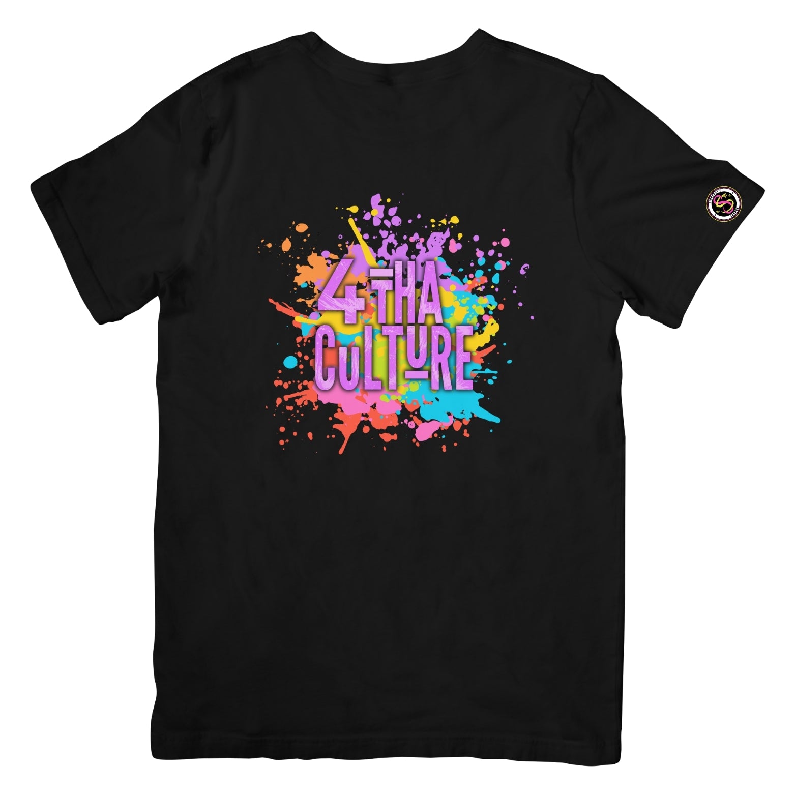 4 Tha Culture - Purple Paint Splatter - T-Shirt