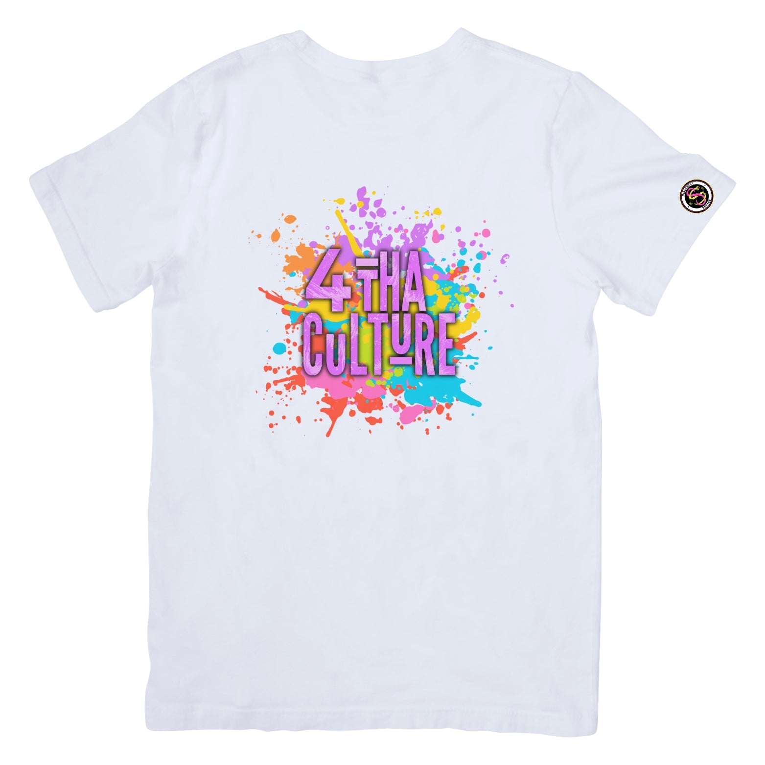 4 Tha Culture - Purple Paint Splatter - T-Shirt