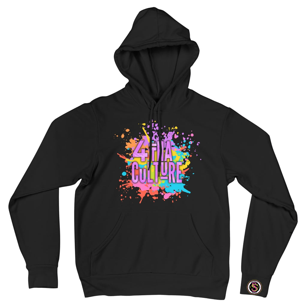 4 Tha Culture - Purple Paint Splatter - Hoodie
