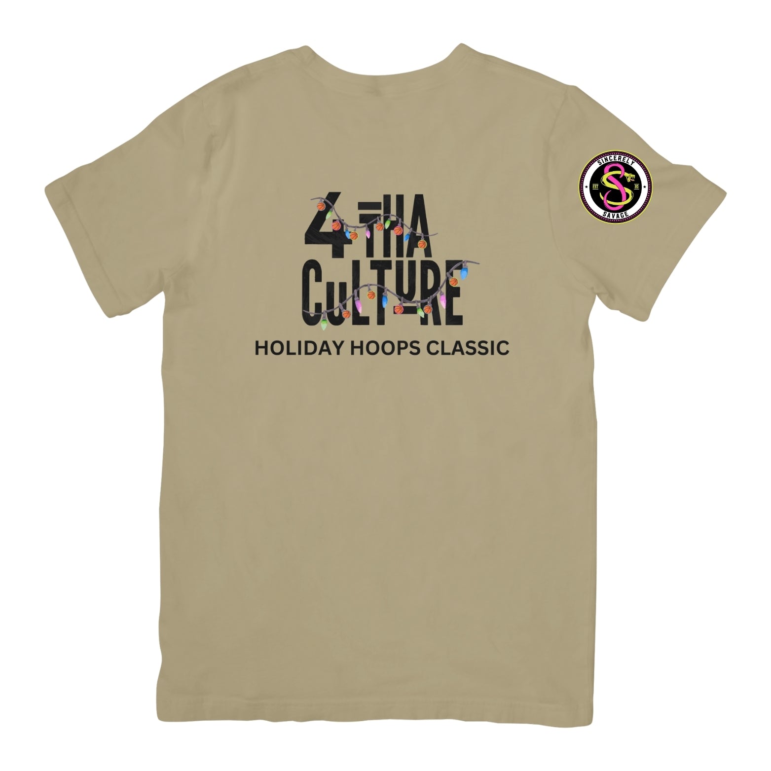 4 Tha Culture - Basketball Lights Holiday Hoops Classic - T-Shirt