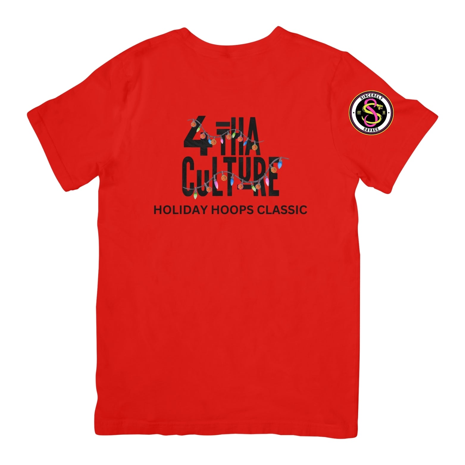 4 Tha Culture - Basketball Lights Holiday Hoops Classic - T-Shirt