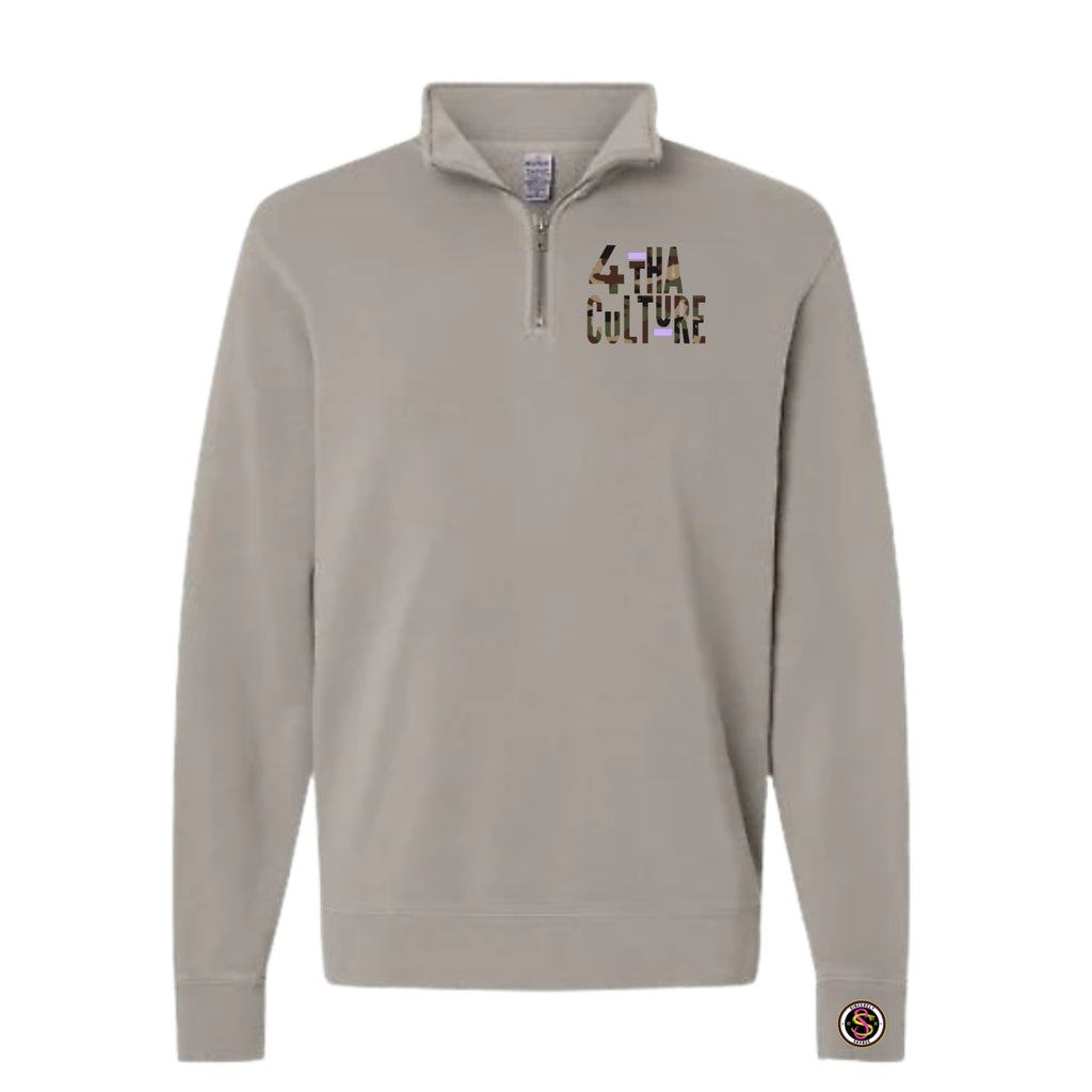 4 Tha Culture Camo Purple Dash - Half Zip