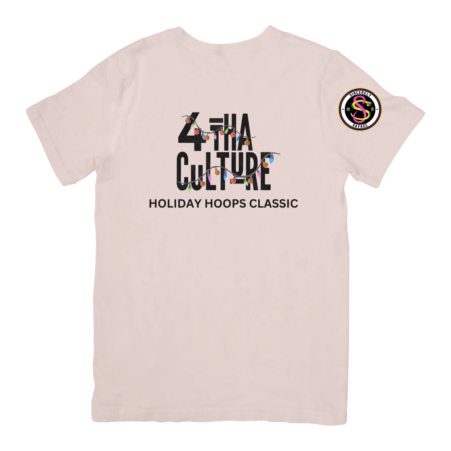 4 Tha Culture - Basketball Lights Holiday Hoops Classic - T-Shirt