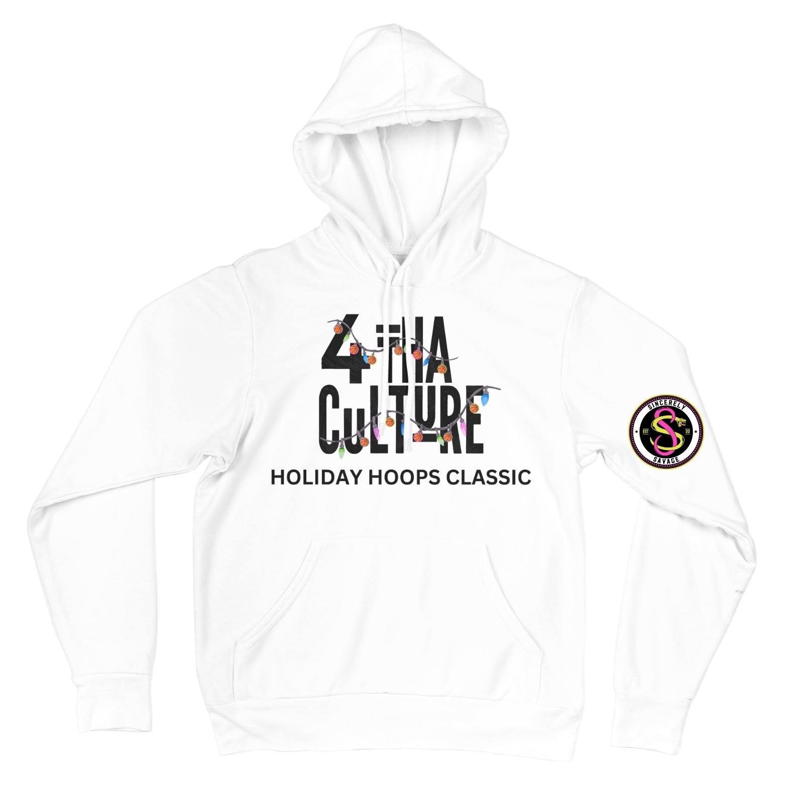 4 Tha Culture - Basketball Lights Holiday Hoops Classic - Hoodie