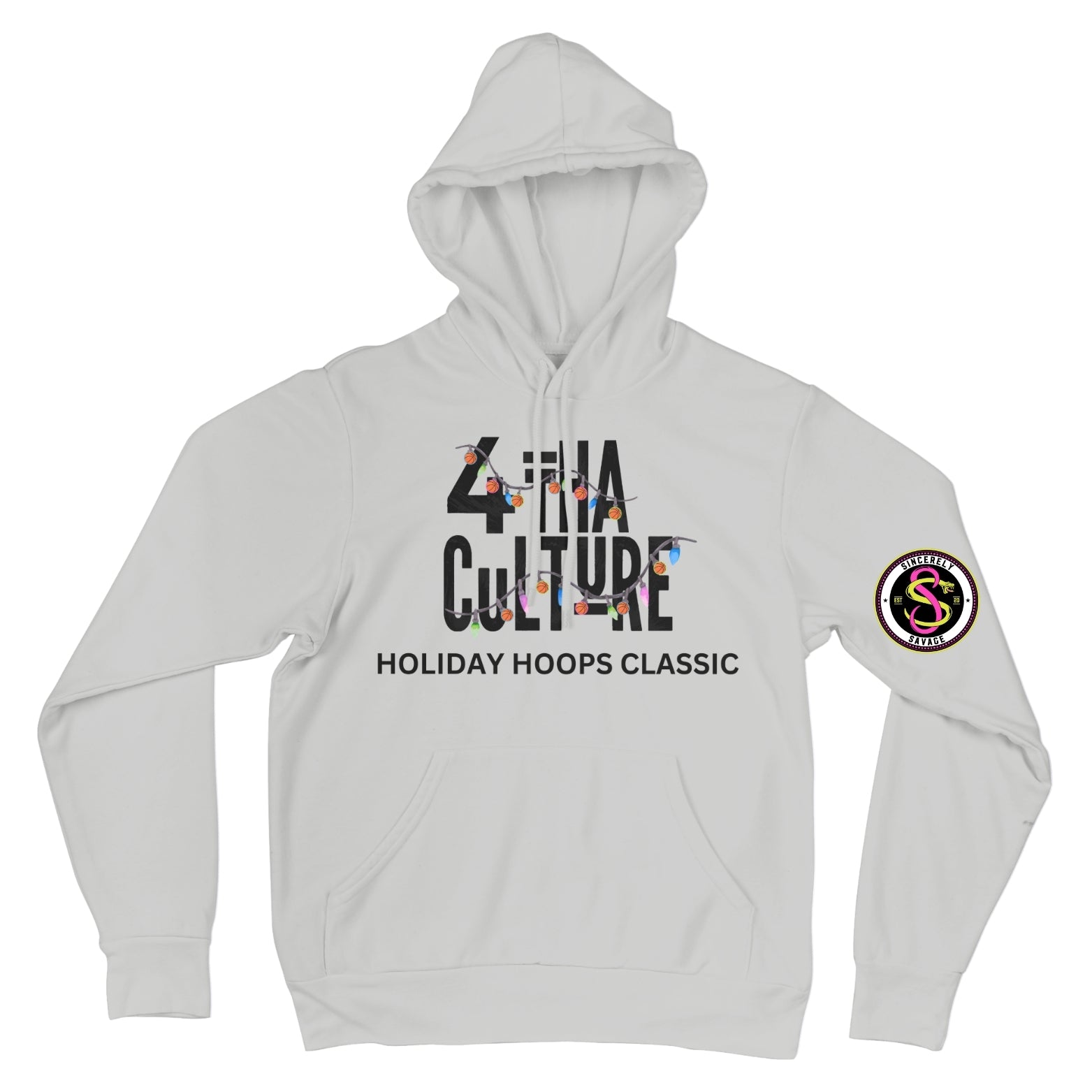 4 Tha Culture - Basketball Lights Holiday Hoops Classic - Hoodie