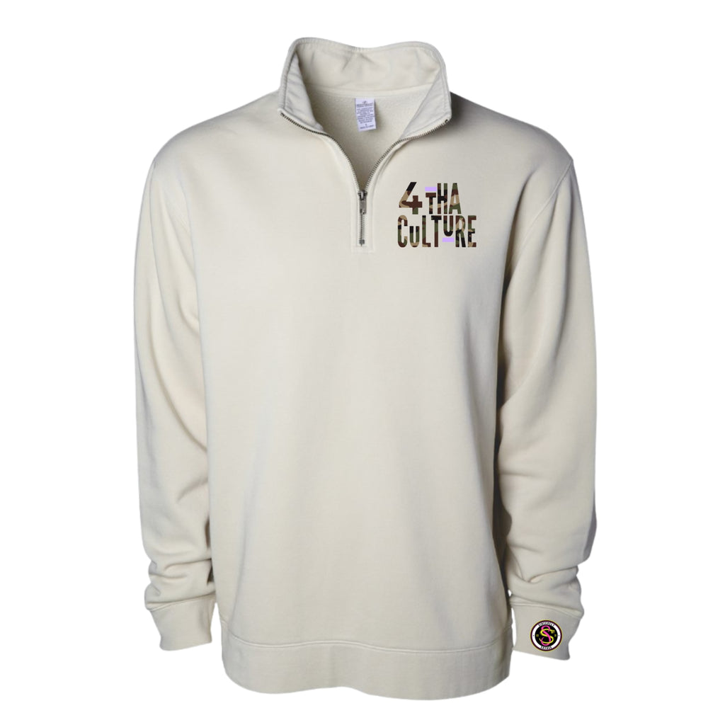 4 Tha Culture Camo Purple Dash - Half Zip