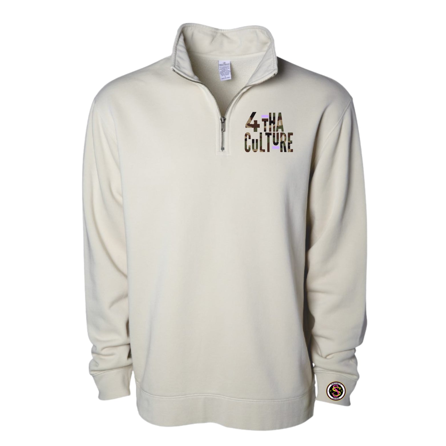 4 Tha Culture Camo Purple Dash - Half Zip